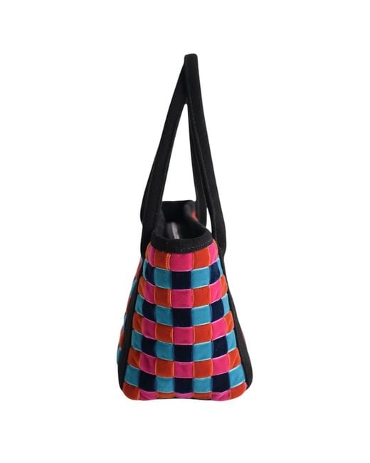 Velvet Atelier Red Cassiopeia Mix Shoulder Bag