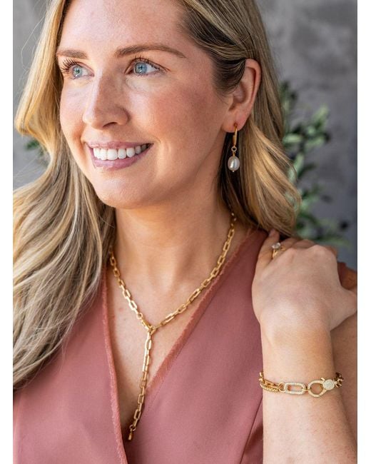 Loni Paul Jewelry Metallic Matte Lariat Necklace