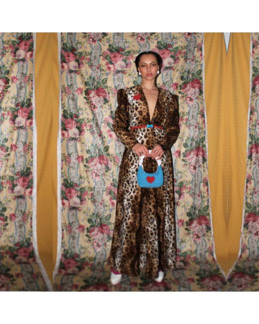 Couture to Your Door Brown Leopard Print Boho Maxi Dress