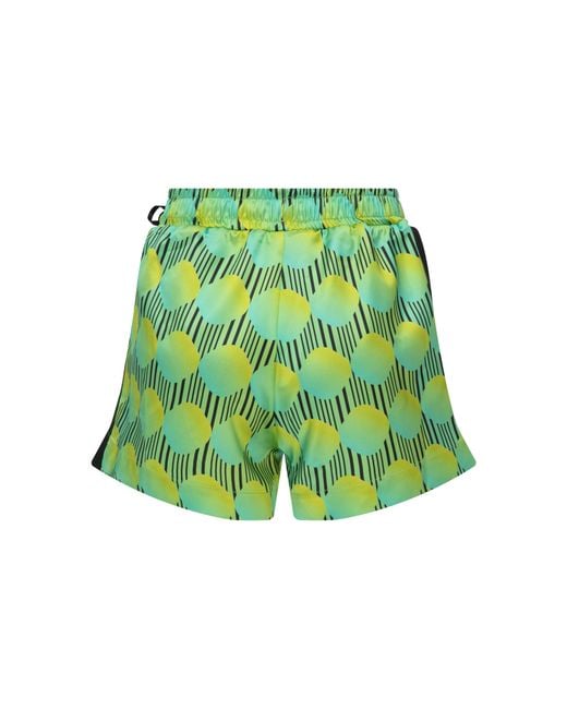 Je Te Veux Green Jett Polka Dot Shorts With Polka Dot Details