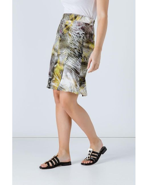 Conquista Green A-Line Skirt