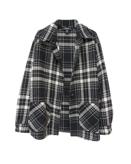 karen kane plaid shirt jacket