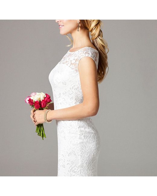 Alie Street London White Amber Lace Wedding Dress