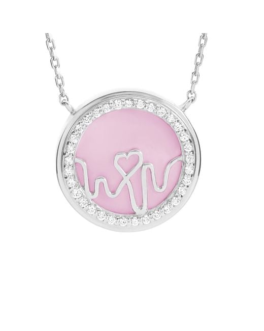 BLOOMTINE | Earth Angel HQ Pink Loves Frequency Quarts Heart Necklace