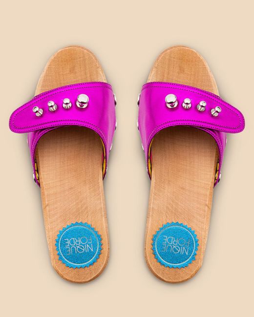 Nique Forde Purple Georgie Sandals