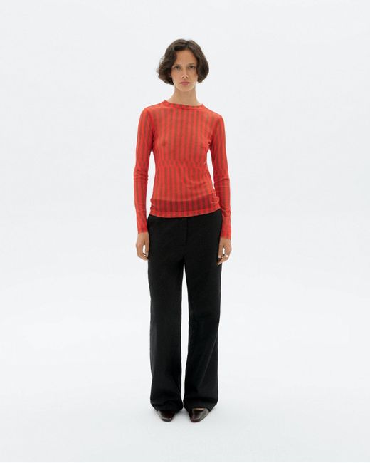 Thinking Mu Red Esque Tere Top