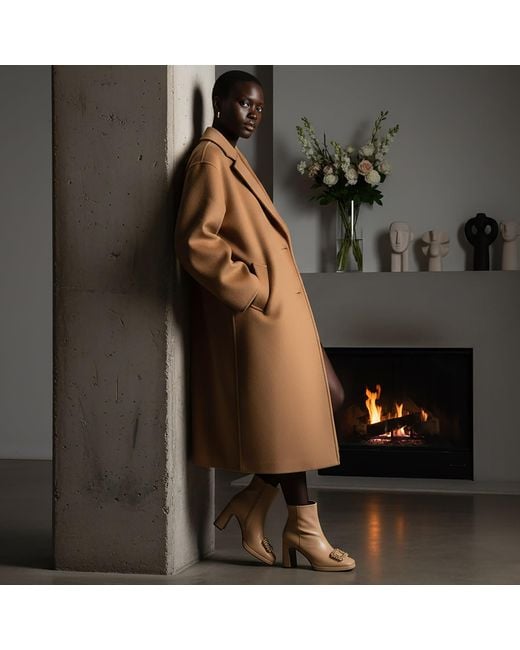 Beautiisoles by Robyn Shreiber Made in Italy Brown Neutrals Scarlet Leather Bootie With Rhinestones Comfortable & Dressy For Evening