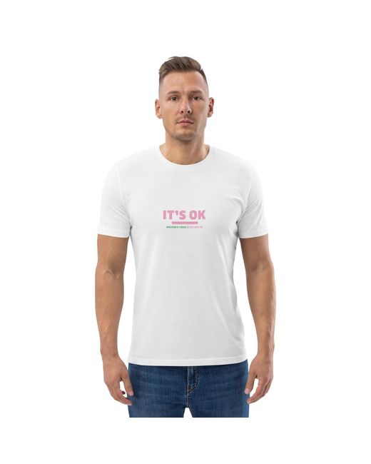Anchor and Crew Pink Five It's Ok Editions Organic Cotton T-Shirt for men