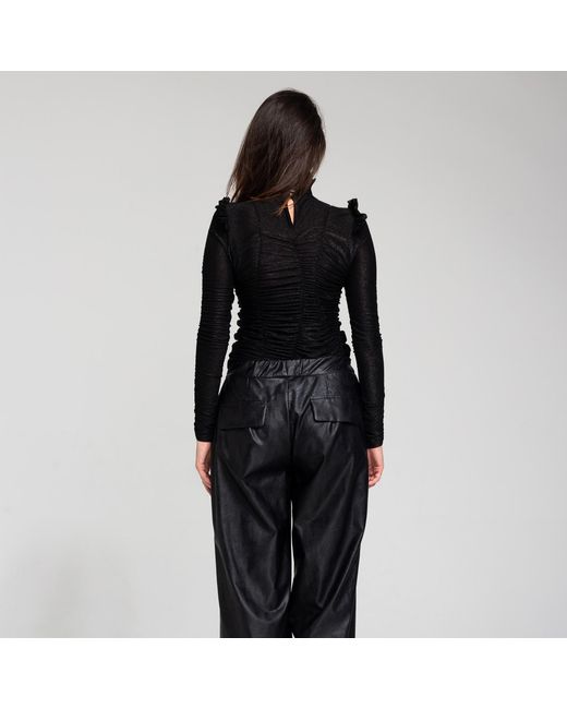 ARTISTA Black Hide Top