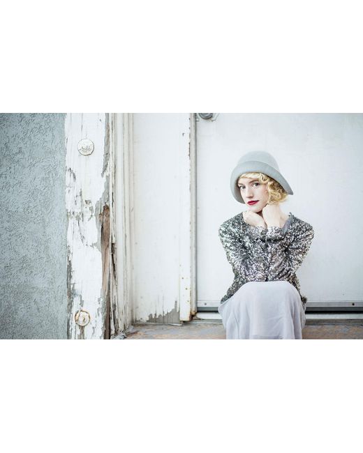 Jamie Slye Hats + Accessories Black Joyce Wool Cloche Hat