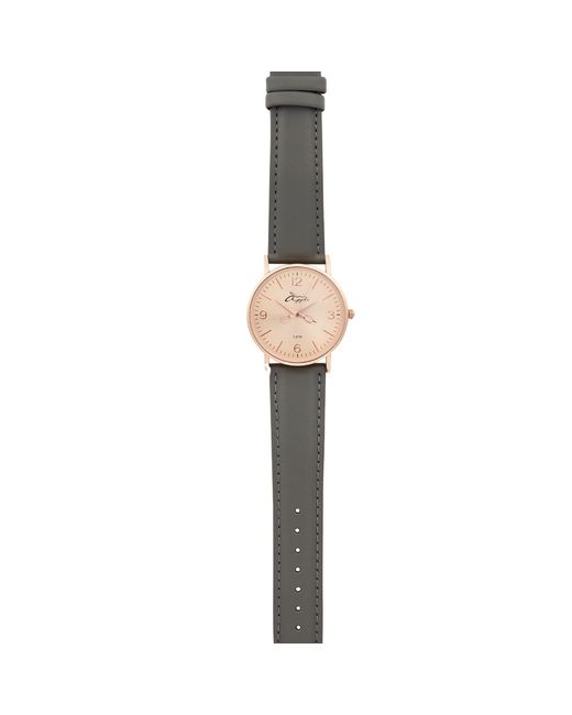 Bermuda Watch Company Gray Annie Apple Alore Rose/ Leather Hairdresser Scissor Hands Watch
