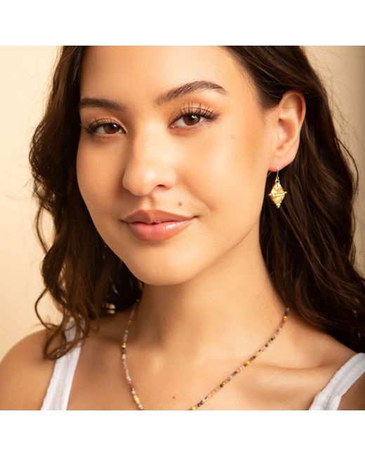 Seven Saints Metallic Libra Vintage-Style Dangle Earrings, Plated