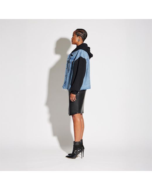 Circular Path Blue Combo Jean Jacket