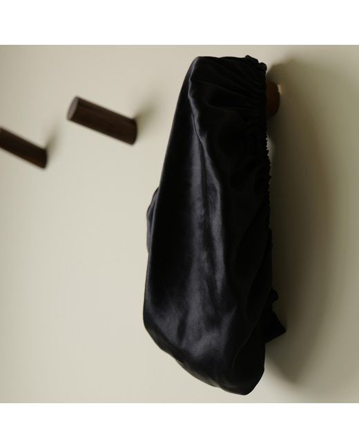 Soft Strokes Silk Blue Pure Mulberry Silk Double Layer Bonnet Dark Night