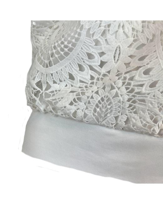 SNIDER White Flora Top