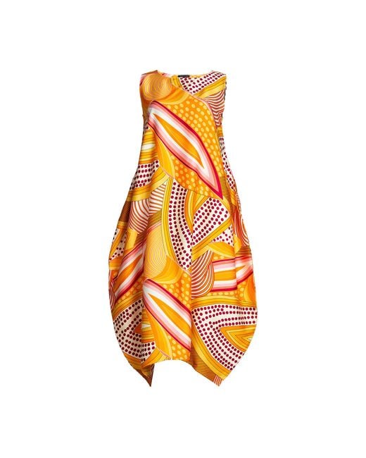 Bianca Popp Orange Semiballoon Dress