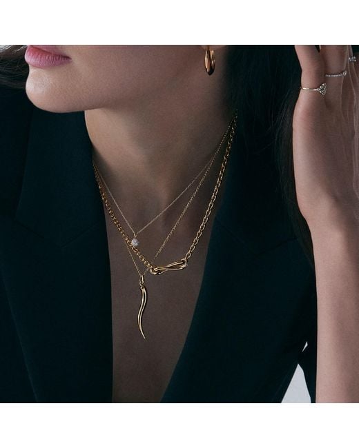 Dinny Hall Metallic Toro Lasso Necklace