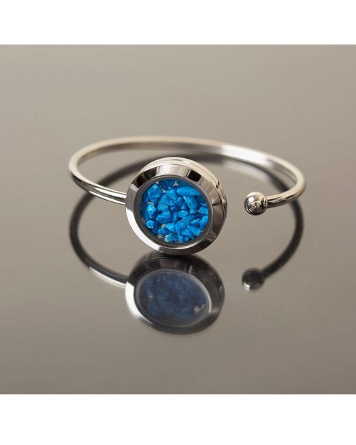 My Little Nature Blue Premium Quality Designer Cuff Bracelet With Natural Stones – Statement Jewelry