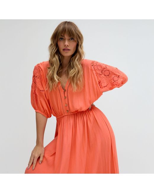 Raffya Somerton Embroidered Maxi Dress