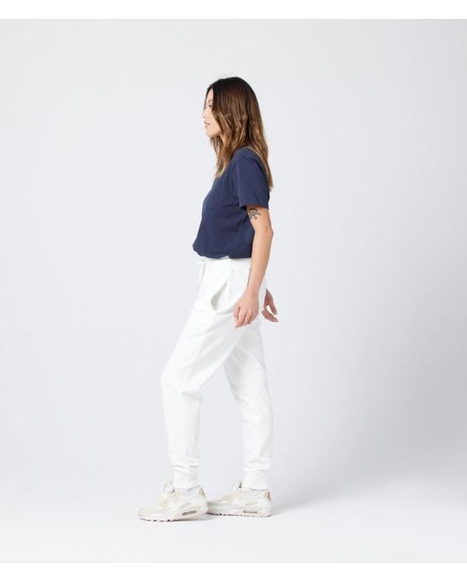 Known Supply White 100% Organic Cotton Sweatpants