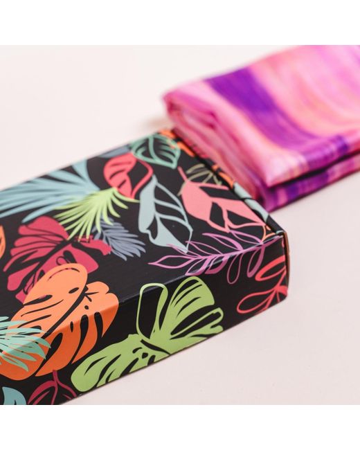 Silk and Bears Purple Rose Orchid Brushstroke Habotai Silk Scarf – Hand-Dyed Mulberry Silk