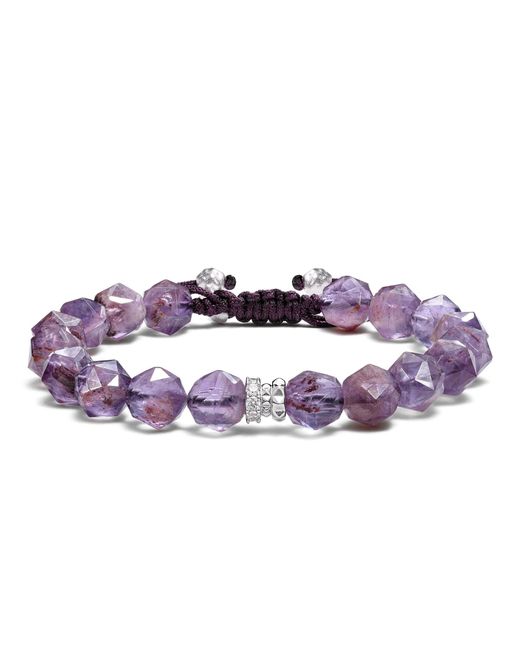 AWNL Purple Rosa Roxburghii Phantom Quartz Macrame Bracelet