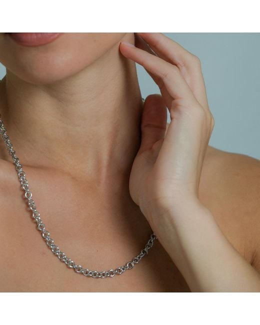 Onia Metallic Cable Chain Necklace