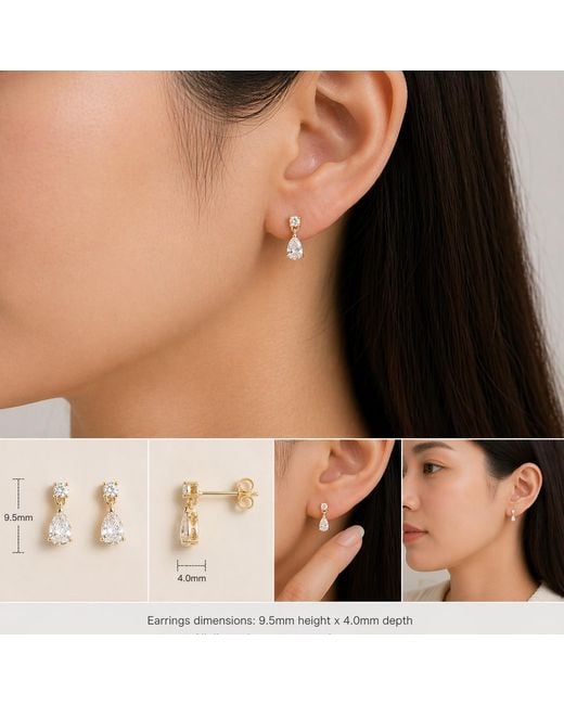 Juvetti Pink Pisa Sapphire & Diamond Pear Drop Earrings