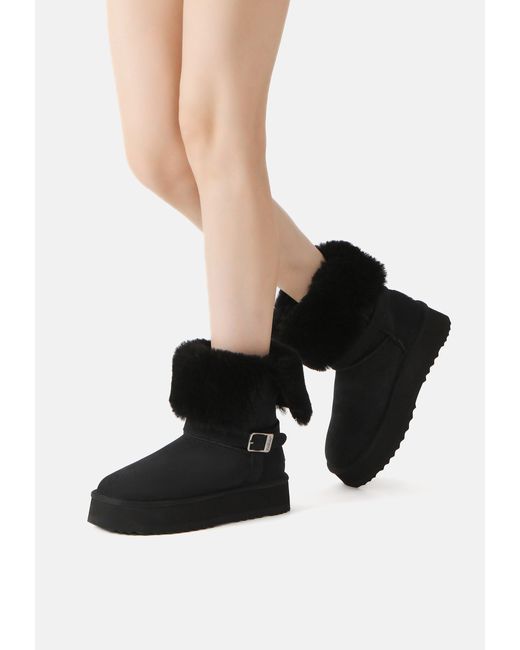 EverAu Australia Black Brush Platform Boots