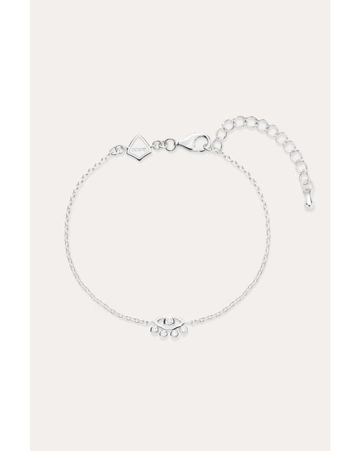 Vanhi White Defender Evil Eye Bracelet