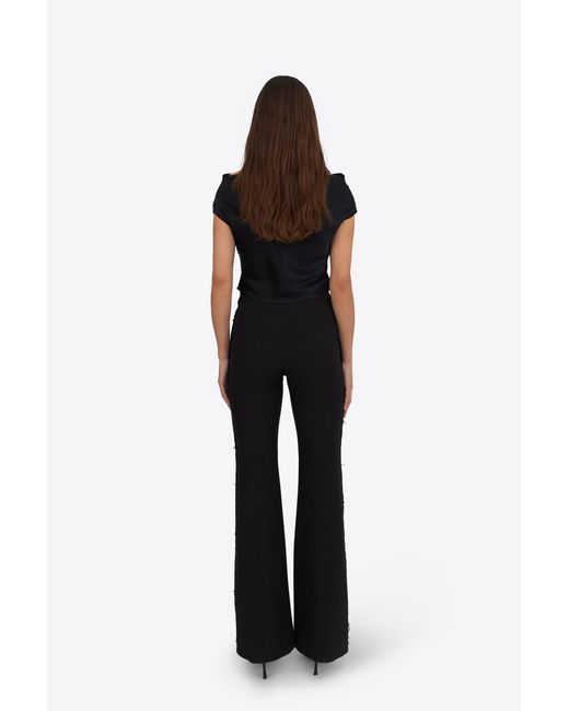 DU & BERRY Black Lilium Noir Flared Pants