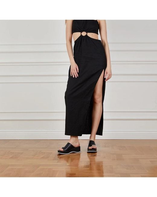 Ilvi Black Masal Leather Slide