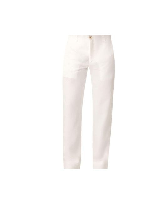 Haris Cotton White Linen Pants for men