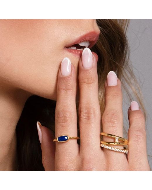Lavani Jewels Multicolor Goldplated Idol Ring