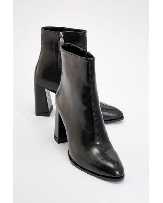 Prologue Shoes Blue Jewel Cilt High Heel Boot