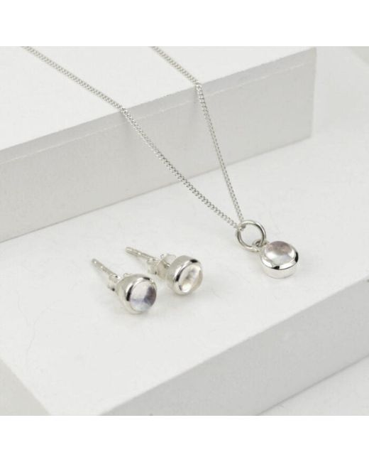 The Jewellery Store London White April Birthstone Jewellery Set With Crystal