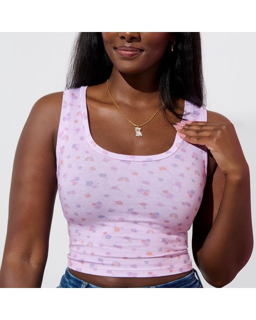 Cloud Haven Pink Ditsy Floral Tank