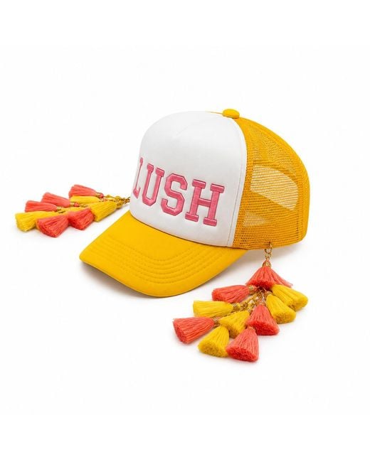 Julia Clancey Yellow Lush Chacha Trucker Cap