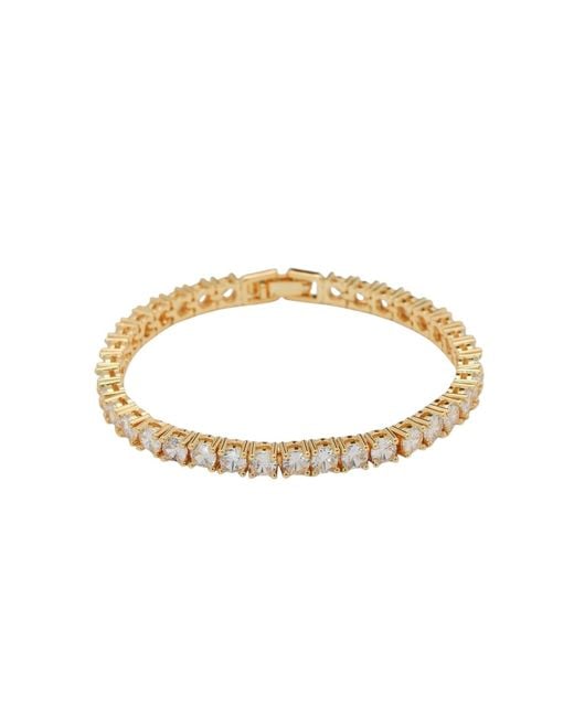 Miss Cecilia Metallic Lumi Classic Tennis Chain Bracelet