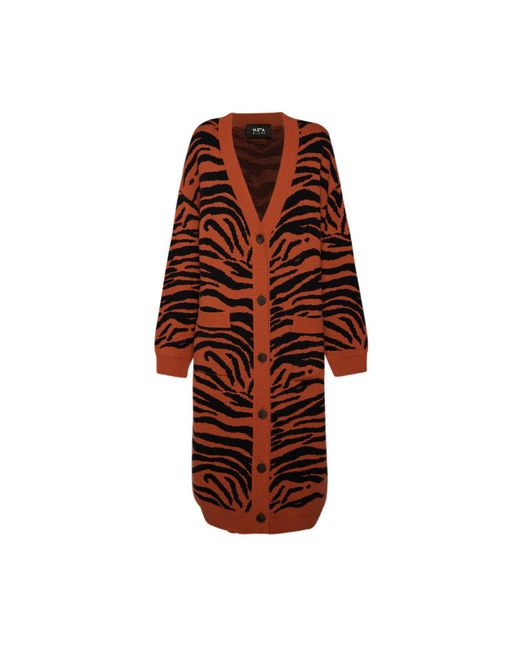 SVETA Milano Brown Wendy Long Cardigan