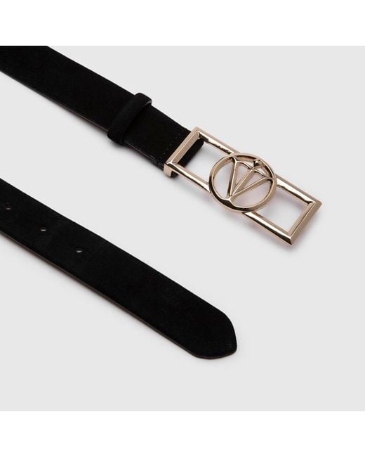 Ilvi Black Agathe Suede Leather Belt