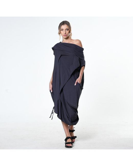 Metamorph Blue Oversized Maxi Dress