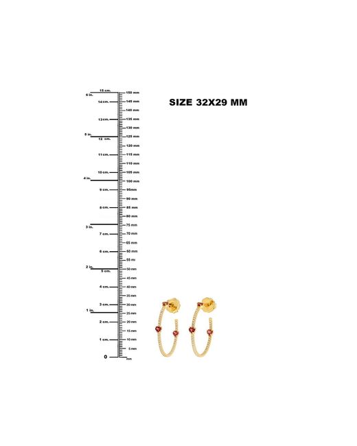 Artisan Metallic 14k Yellow Gold Pave Diamond Pink Tourmaline Hoop Earrings Handmade Jewelry