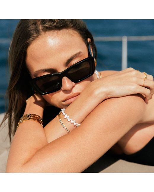 Mickey's Girl Metallic Organic Freshwater Pearl Bracelet