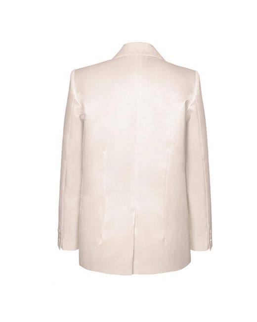 Anse Victorin Natural Claire Silk Cotton Blazer