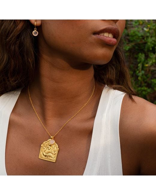 Goddess Charms Metallic Goddess Of Creativity Necklace Set