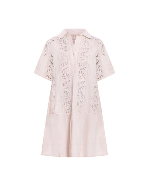 Bindu Pink Athena Dress Linen