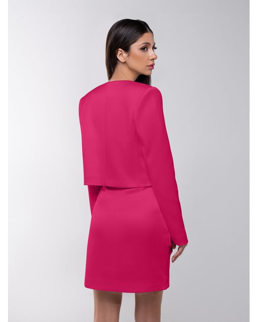 Tia Dorraine Pink Perfectly Romantic Cropped Blazer – Hot