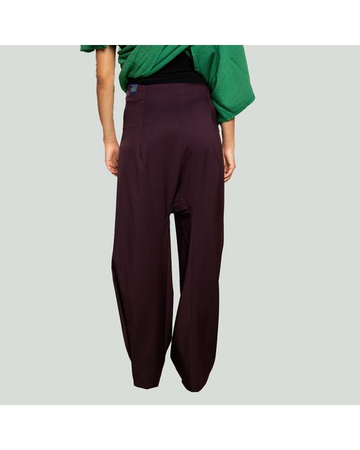 MOE Purple Plum Wool Pants for men