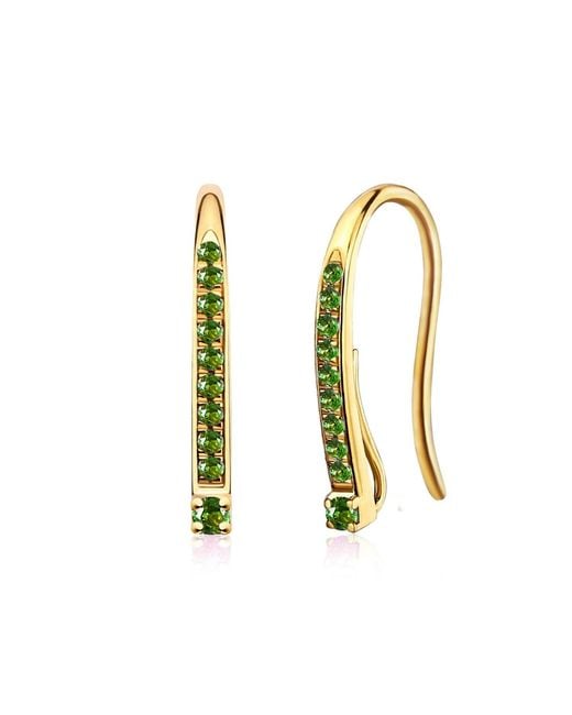 Kai Fine Jewelry Pink Solid Natural Tsavorite & Baroque Pearl Convertible Drop Earrings